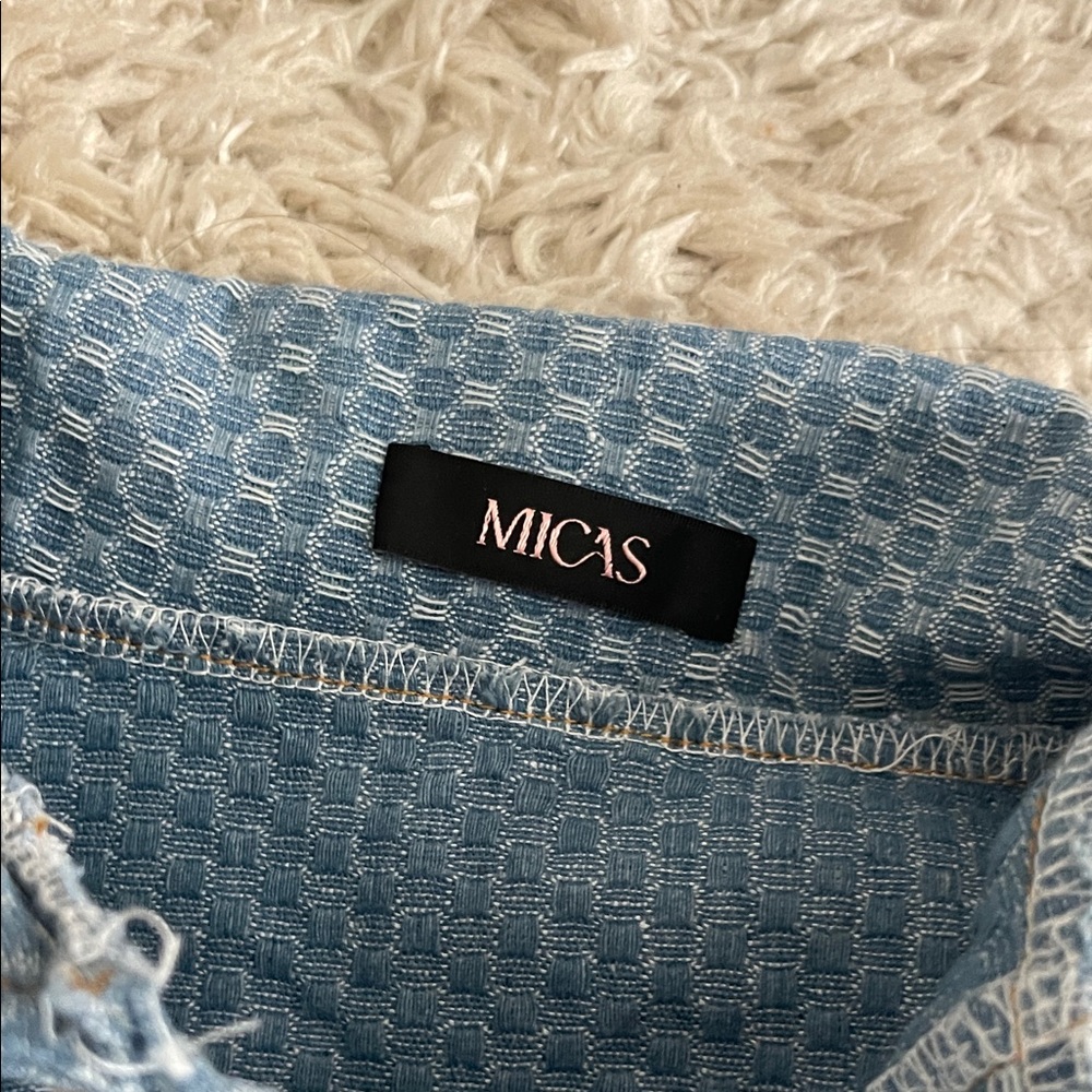 Blue Patterned Jean Set - Picture 3 of 7